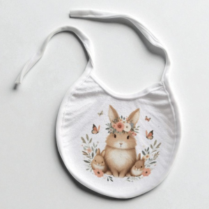 Babero Blanco Sublimado – Personalizado con el Diseño de tu Elección
