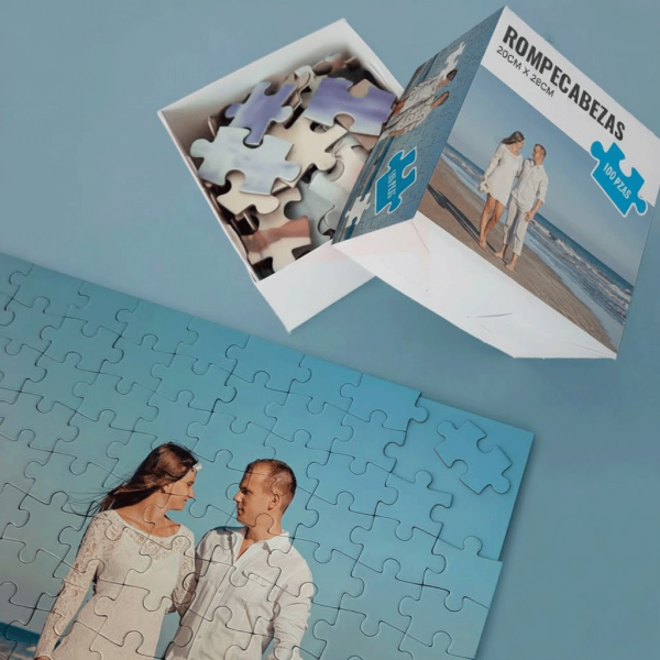 Rompecabezas Personalizado de Cartón. 100 Piezas