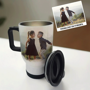 Termo Cafetero acero. Personalizado con foto