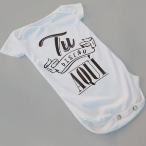Pañalero Blanco Personalizado – Tallas de 3 a 24 meses
