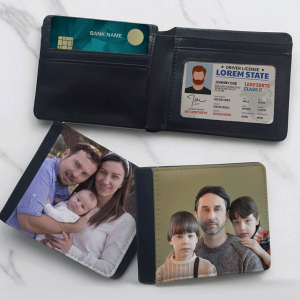Billetera masculina personalizada con fotografía