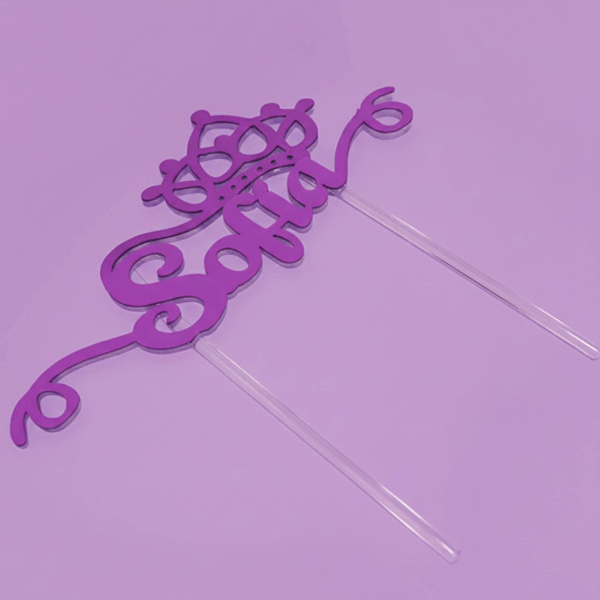 Cake Topper personalizado - Simple