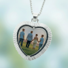 Collar de corazón personalizado con foto - para dama
